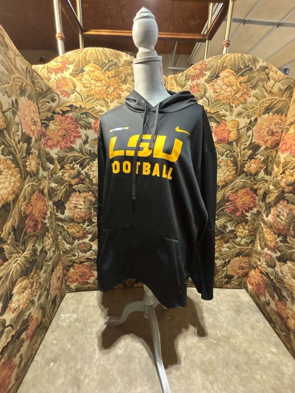 Nike LSU Football Dri-Fit Hoodie Black XXL